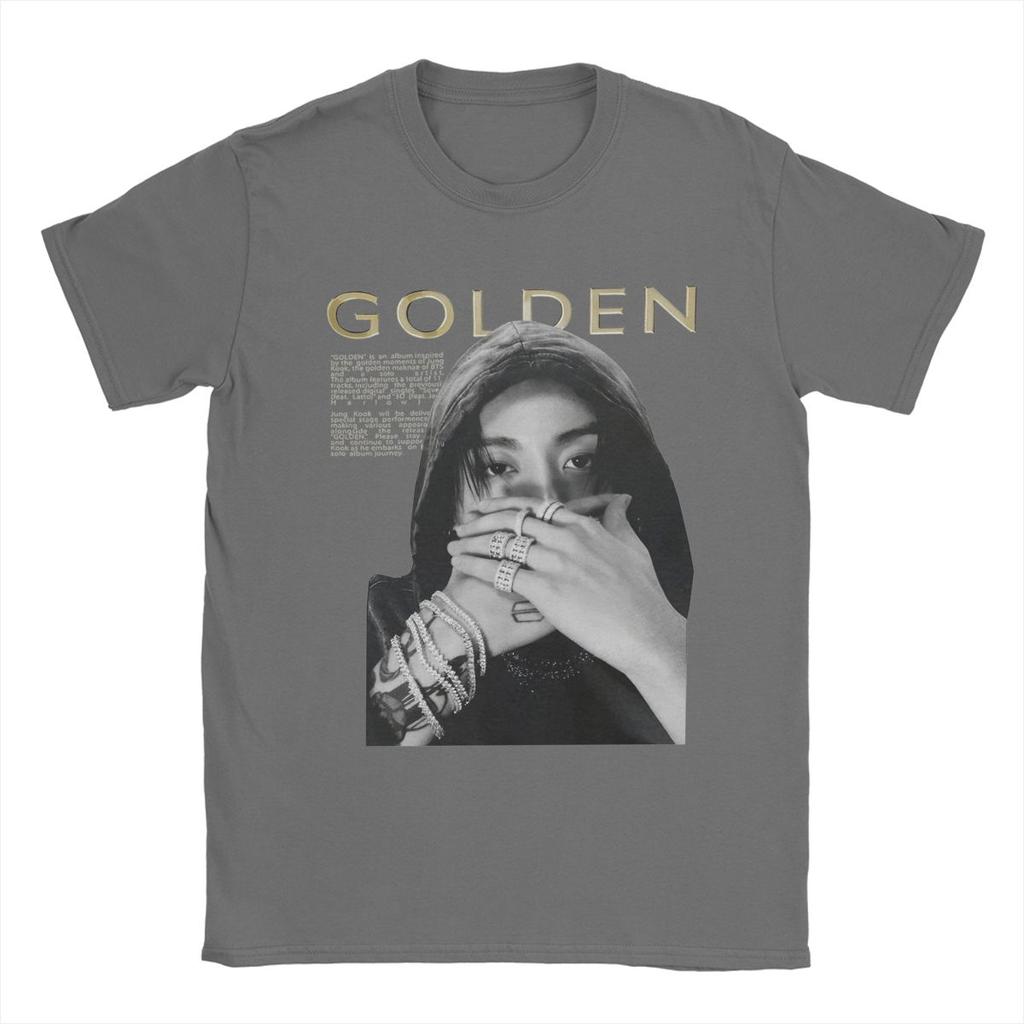 J-Jungkooked T-Shirts Men Vintage 100% Cotton Tee Shirt Round Neck Short Sleeve T Shirt Birthday Present Clothing