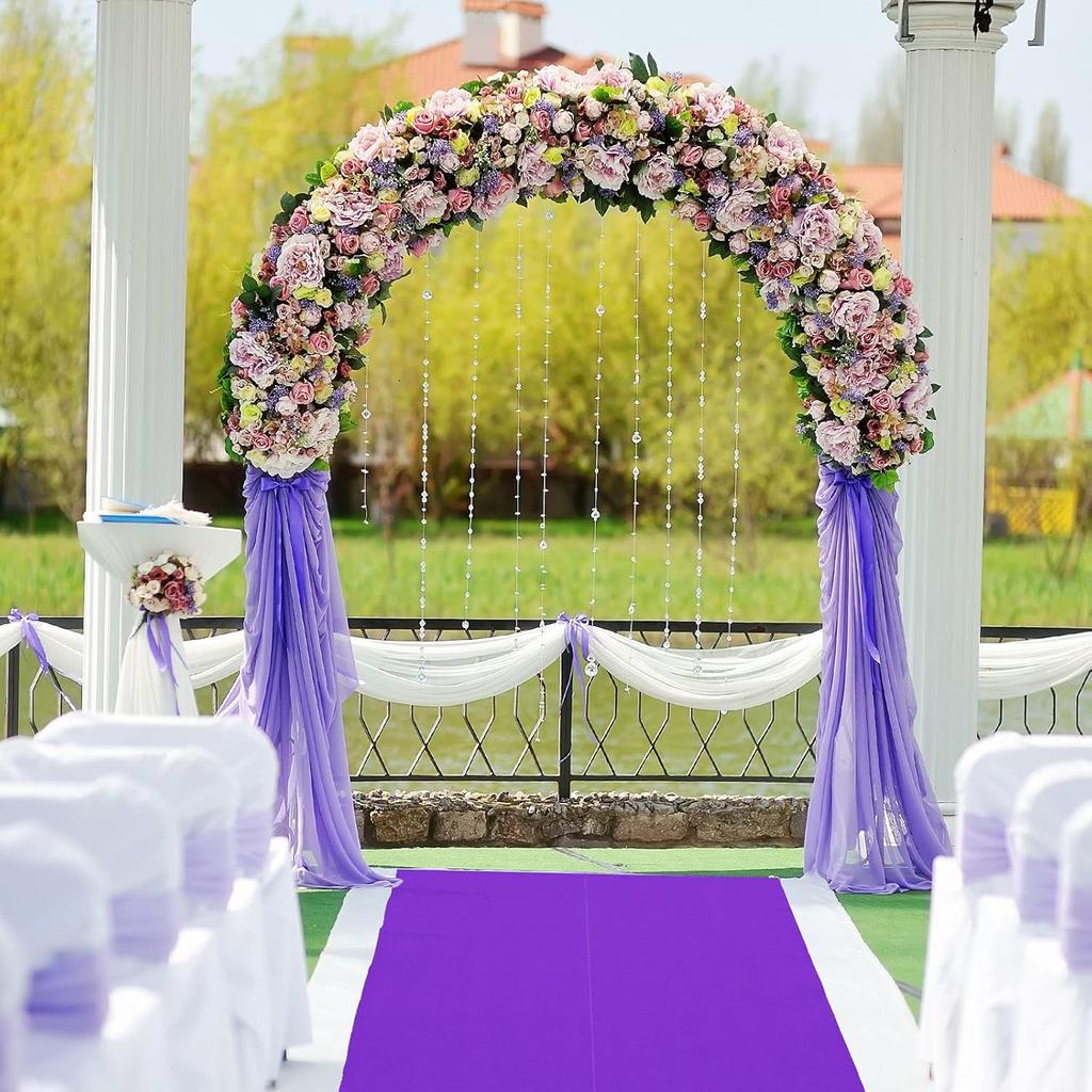 Shappy Фиолетовый Ковровая дорожка для вечеринки Толщина 55 г/м² с ковровым скотчем Коврик для прихожей для выпускного свадебного торжества Танцпол Уличные аксессуары(2,6