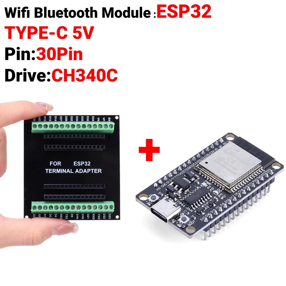 Плата разработки ESP32 ESP32S Плата расширения NodeMCU-32S Lua 30-контактный модуль GPIO WiFi Bluetooth-совместимый модуль Модуль питания