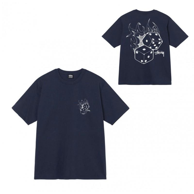Mens Casual Short Sleeve Cotton T-Shirt With Letter Print Loose Fit Streetwear Style