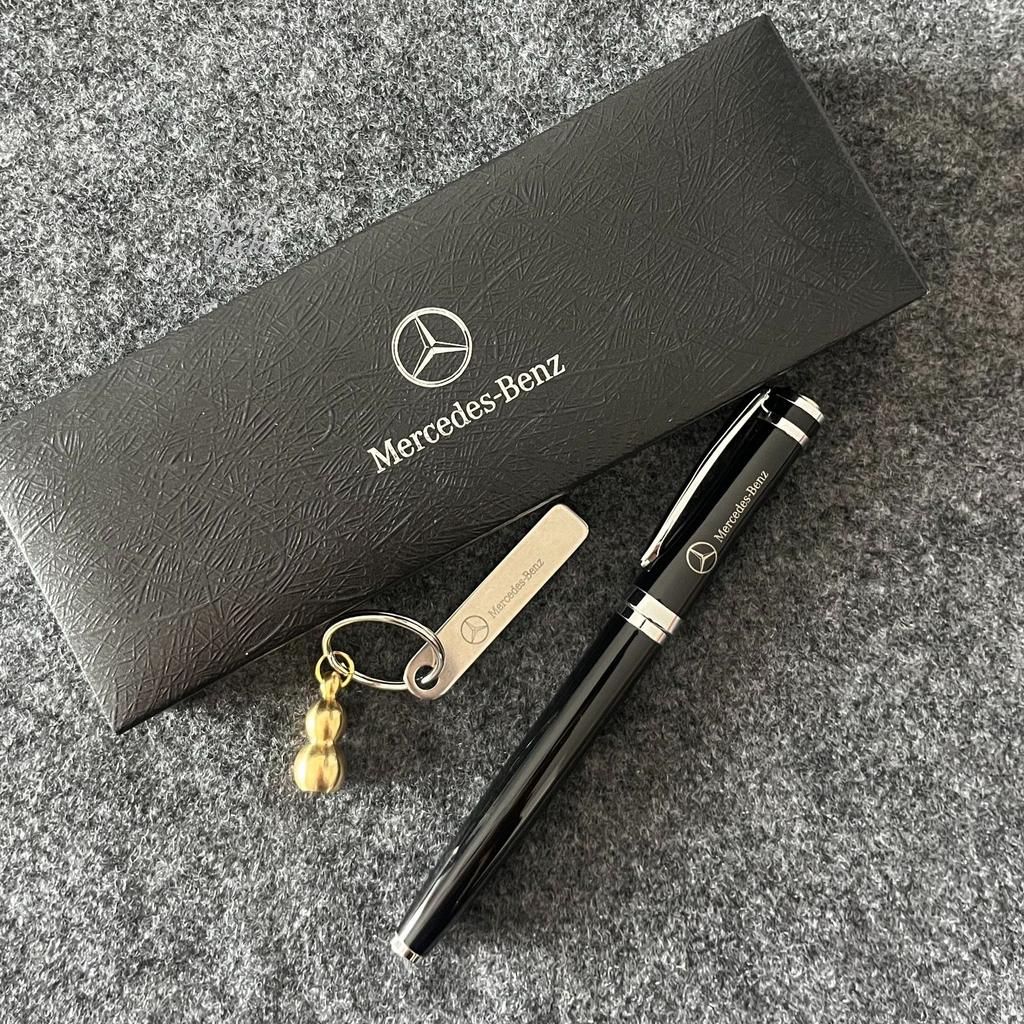 CQT1 New Emblem Metal Mercedes Benz Engraved Fountain Pen Gifts Souvenirs Signature Pens Business Ballpoint Pen School Supplies