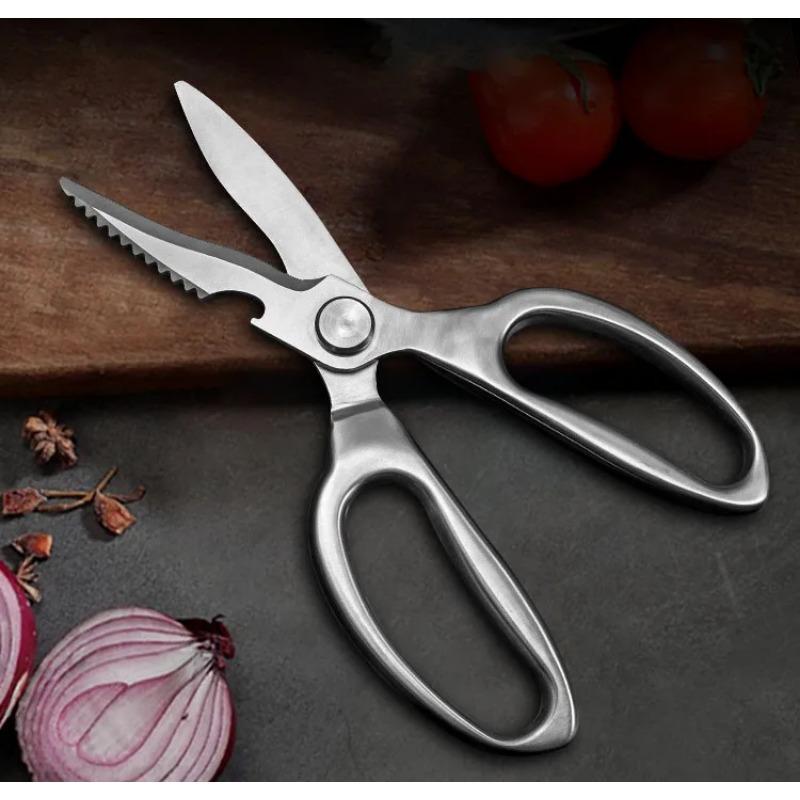 Многофункциональные ножницы из нержавеющей стали для резки мяса и овощей, многофункциональные ножницы для куриных костей, открывалка для консервных банок, аксессуары для бара, кухонные ножницы