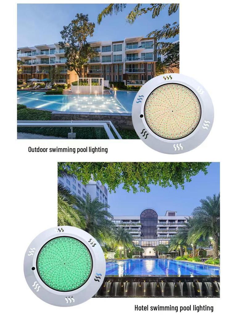 IP68 Waterproof RGB Pool Light with Remote - Seven-Color LED Underwater Lighting