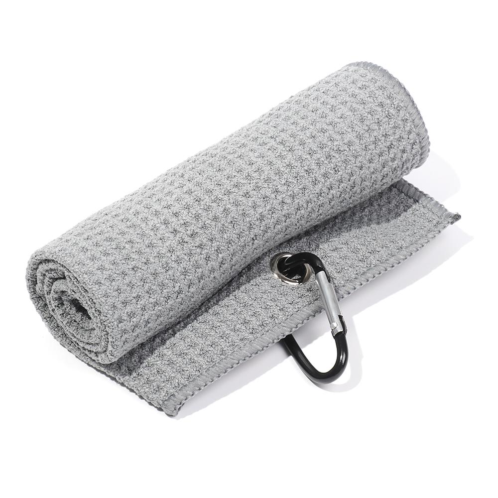 30*50см Микрофибровые шарики Полотенце для рук для гольфа Чистящие полотенца Чистит клюшки с карабином