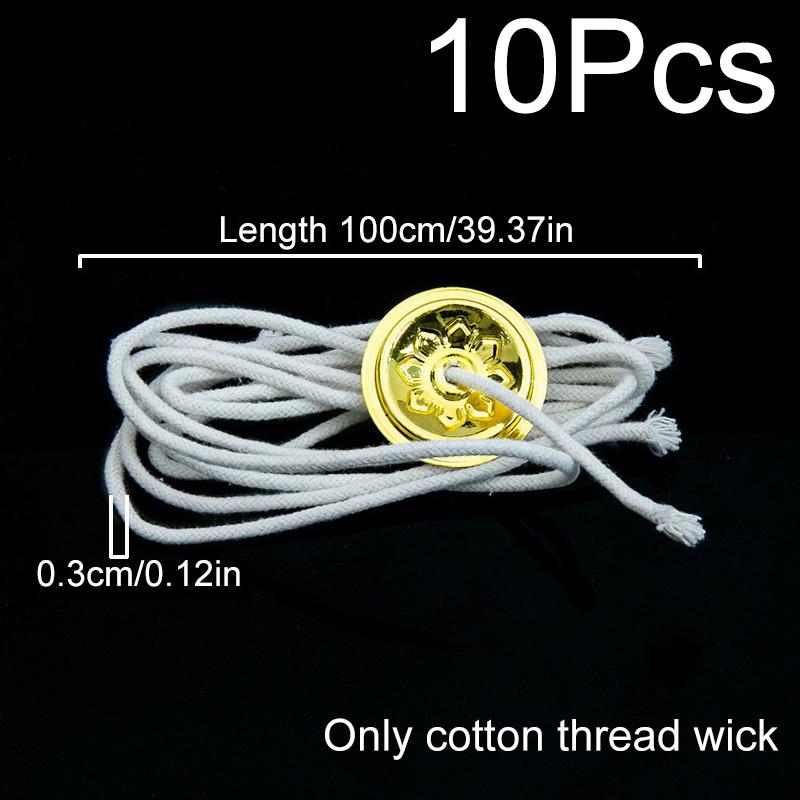 1M/Roll Oil Lamps Accessories DIY 3/4MM Durable Alcohol Round Kerosene Wick Cotton Burner