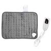Грелка с 6-ступенчатой ​​регулировкой температуры, темно-серая электрическая подушка с таймером и автоматическим отключением