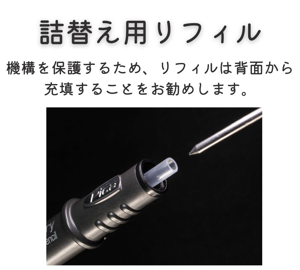 Pica Marker Architectural Mechanical Pencil Round Grid Black 2B 3030 Refill 4031 Red 2B Set 2.8mm