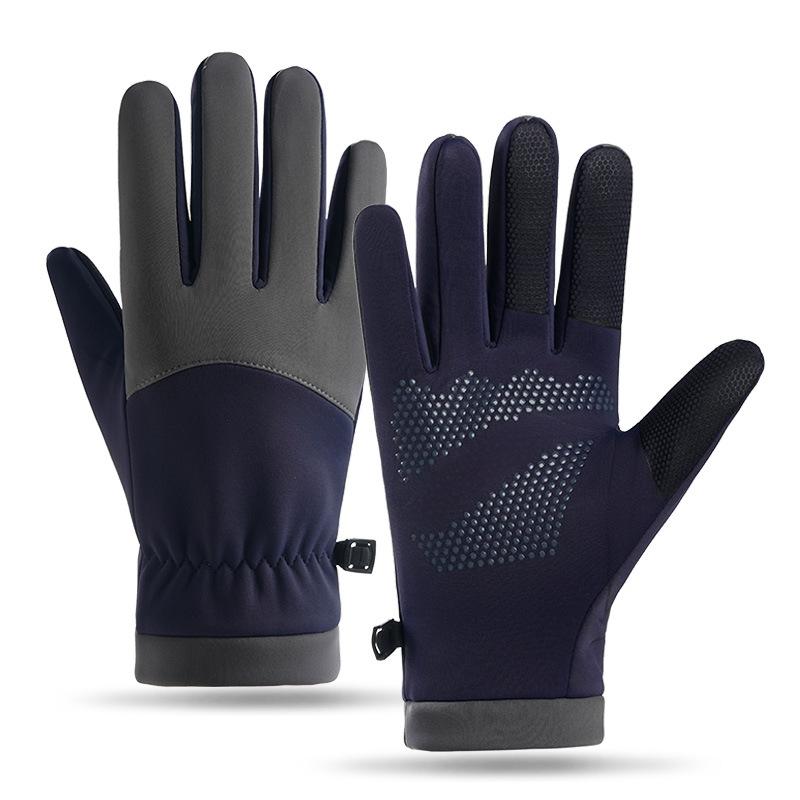 Coexistence Winter Outdoor Warm Unisex Polyester Gloves Sports Cycling Windproof Waterproof Lined Touchscreen Anti-Slip
