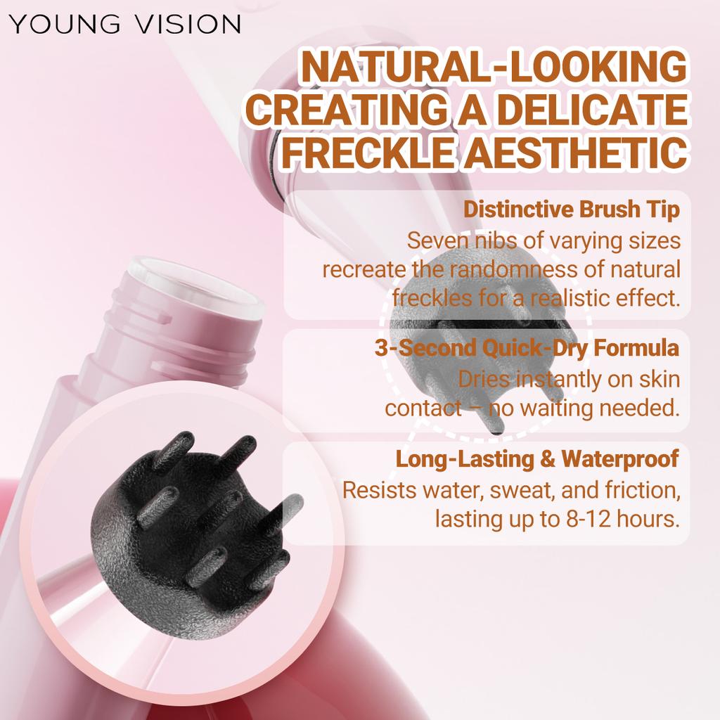 YOUNG VISION Водостойкий и потостойкий карандаш для румян и веснушек 4-в-1 с 4 оттенками