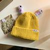 Cute Cartoon Quirky Light-emitting Tentacle Knitted Hat Parent-child Models Warm Wool Cap Eyes Light-emitting Beanie Monster Hat