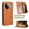 Для POCO F7 Ultra Retro Flip Book кожаный чехол-книжка-подставка для телефона сумка для POCO F7Pro X7 Pro магнитный кошелек слот для карт держатель крышка