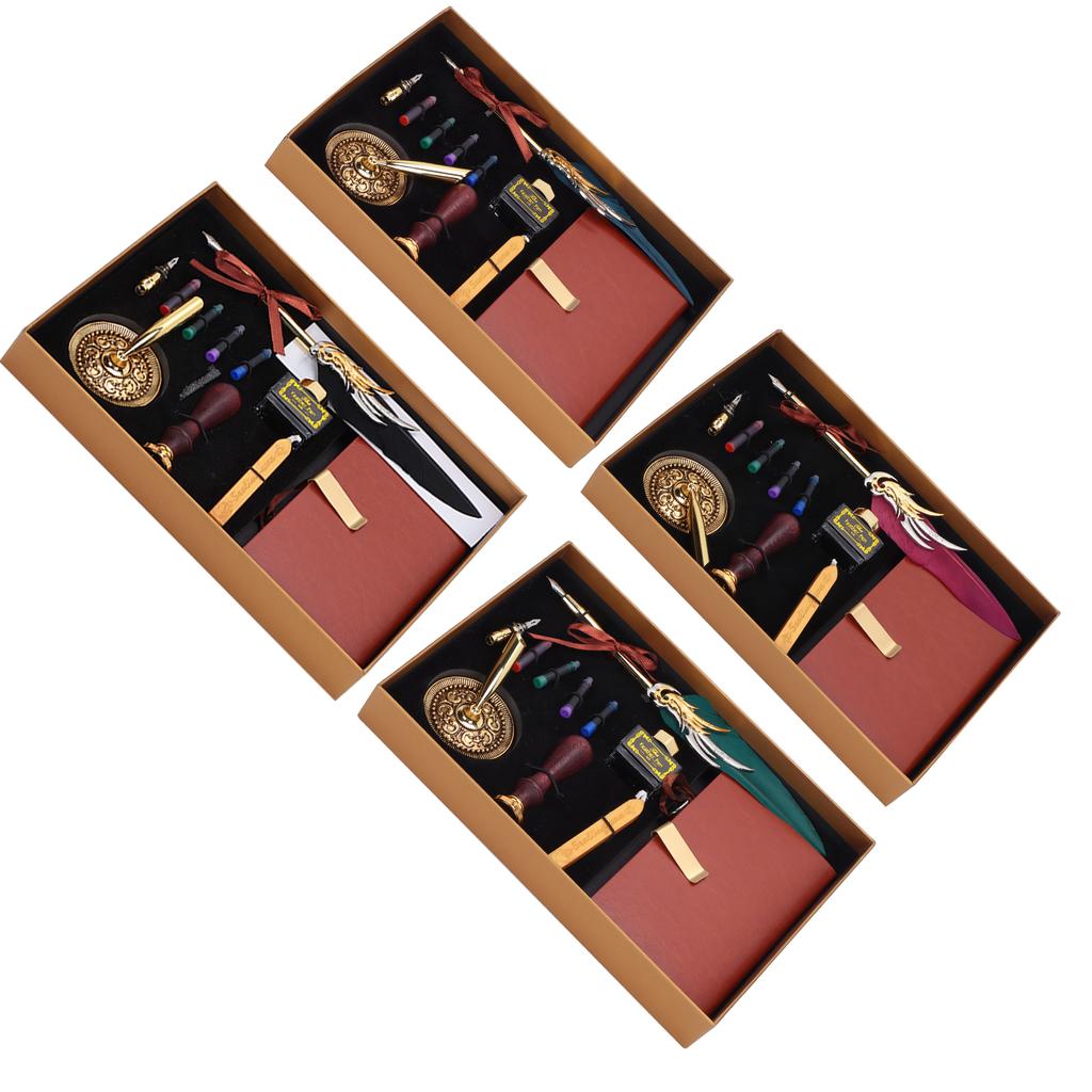 Набор перьевых ручек для каллиграфии Dip, подарочная коробка с чернилами, перьевая ручка и инструмент для нанесения лакового штампа