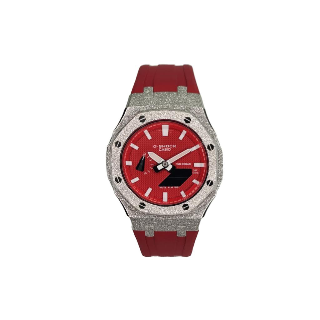 Casio Мужские красные часы GA-2100-4A(Watch3--l)