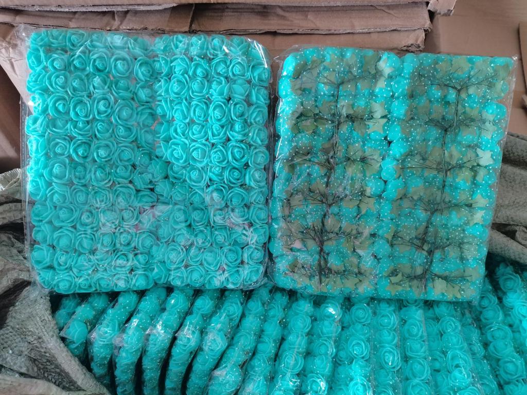 2,5-дюймовая марлевая кружевная роза, пена и сухоцветы для свадебной подарочной коробки, плетеного венка и аксессуаров.