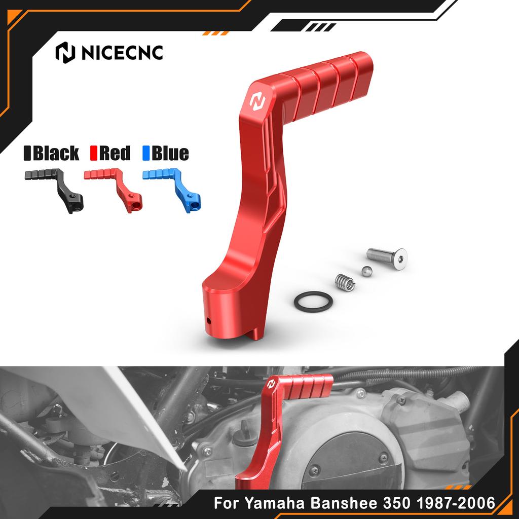 NICECNC For Yamaha Banshee 350 1987-2006 Kickstarter Lever Replaces 2GU-15620-01-00 Non-Slip Aluminum ATV Accessories