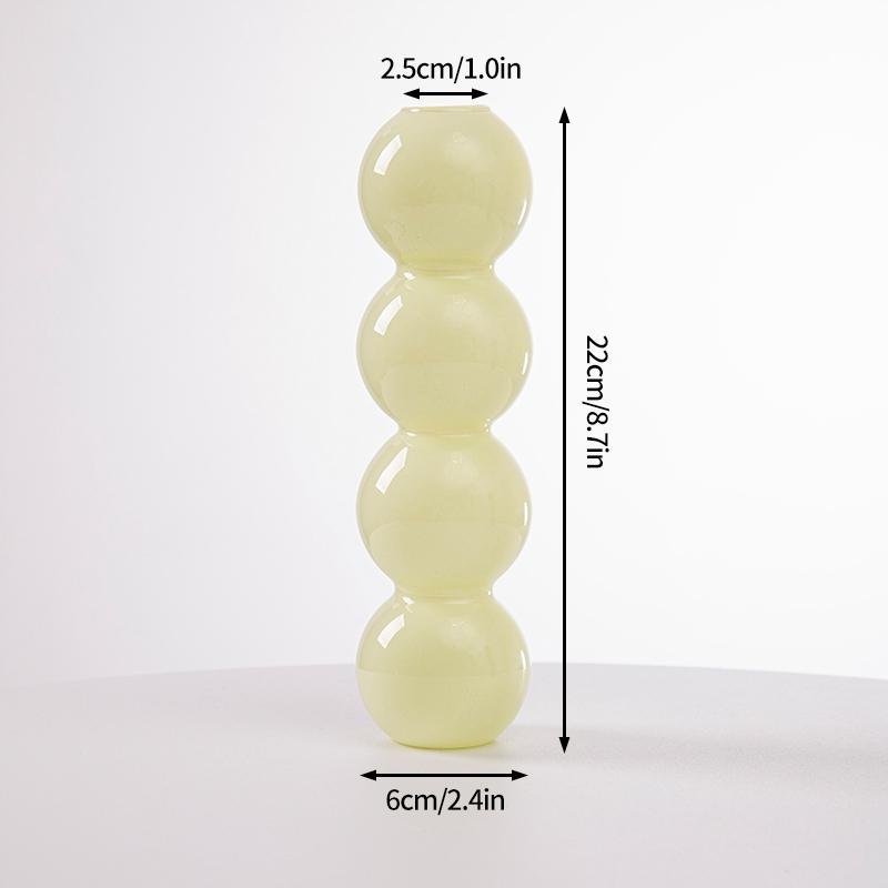 Bubble Glass Flower Vase Flower Bottle Vase Decoration Home Vases for Flower Aesthetic Room Decor Decorative Colored Vases