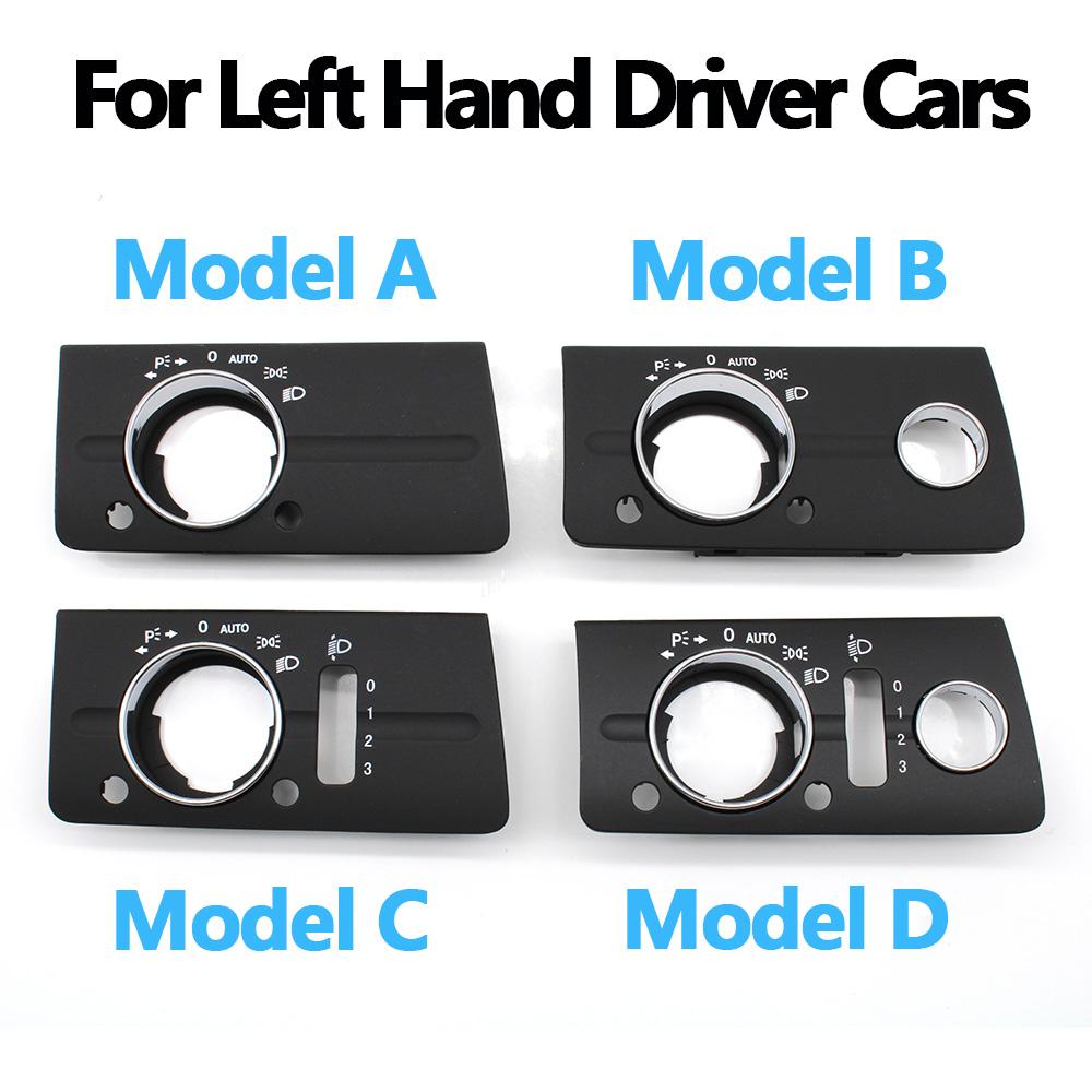 LHD передняя левая приборная панель, фара, переключатель, накладка, замена накладки для Mercedes Benz W211 E Class 320 350 550