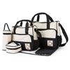 Parent Child Travel Mommy Bag Fashion Crossbody Bag Home Multifunctional Large Capacity Handbag Five Piece Diaper Bag Set