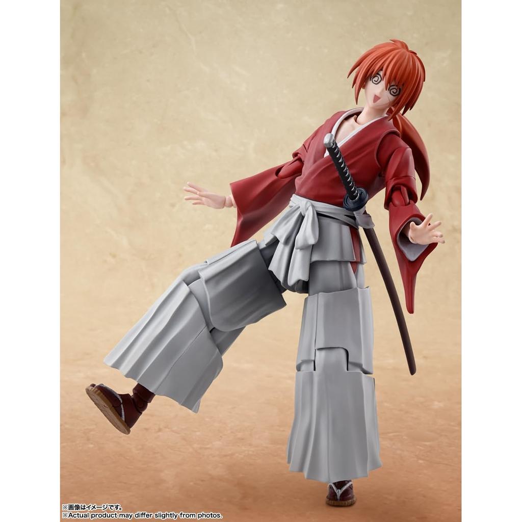 С.Х.. Фигурка Figuarts Rurouni Kenshin -Meiji Swordsman- Kenshin Himura 135 мм из ПВХ и АБС окрашенная