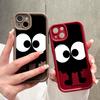 Soft Silicone Square Ladders Cartoon Pattern Full Cover Camera Protection Shockproof Case for iPhone Infinix Tecno Vivo