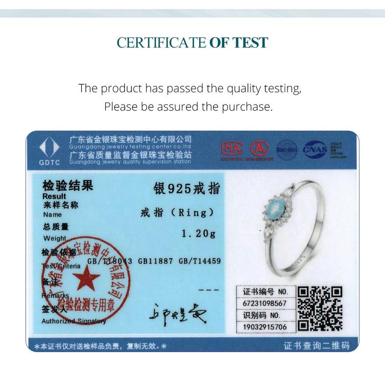 BAMOER стерлингового серебра 925 пробы изысканный синий нано-опал основной камень кольцо с одним отверстием штабелируемые кольца вечерние ювелирные изделия подарок