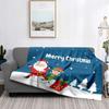 Home Decoration Plush Throw Sofa Blanket Bedspread Bed Fluffy Soft Blankets Decor Plaid Modern Halloween Merry Christmas Winter
