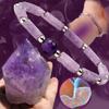 Natural Amethyst Bracelet Stone Energy Bracelets for Women Bracelet Fatigue Relief Healing Yoga