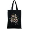 Women Canvas Shopping Bag 90s Style Eco-Friendly Bag Girl Shoulder Bag Anime Attack On Titan Cartoon Kawaii