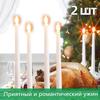 Длинная палочка Электронная свеча Светодиодная свеча Рождество Хэллоуин Длинная палочка Остроконечная свеча