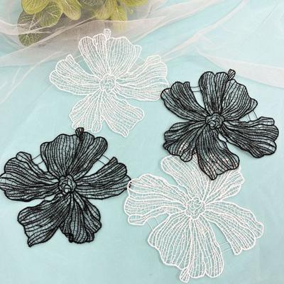 Белые цветочные нашивки DIY Craft Шитье Пришивание свадебного платья Женская праздничная одежда Украшения