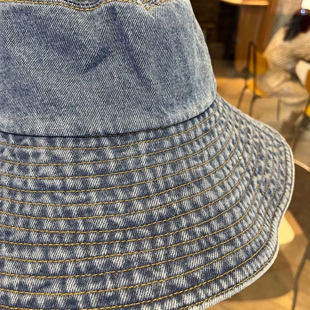 Sun Protection Big Brim Sun Hat With Drawstring Sun Cap Hot Western Cowboy Hats Autumn