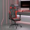 VidaXL Massage Gaming Chair with Footrest Computer Chair Armchair Adjustable Backrest and Footrest Office 345412