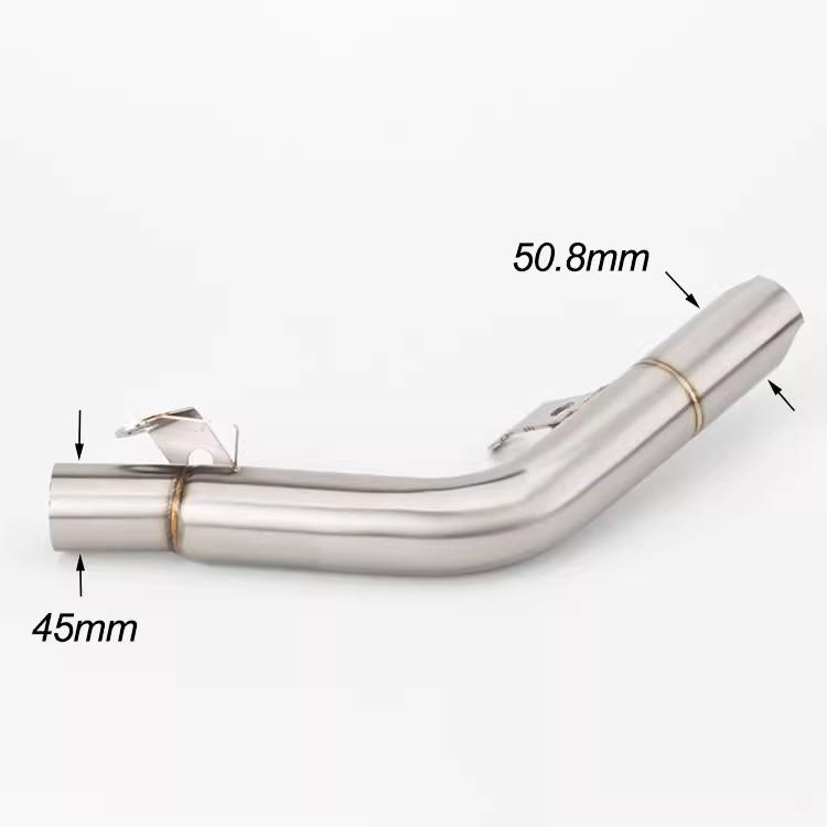 For Suzuki GSXR600 GSXR750 2011-2025 GSX-R600 GSX-R750 K11-L1 L2 L3 L4 Escape Exhaust Muffler Mid Tail Link Pipe 51MM Slip-On