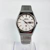 Б/у [Операция/Оригинальный браслет] SEIKO/SEIKO GRAND QUARTZ/Grand Quartz День-Дата Белый циферблат/Алмазная пыль Сделано Suwa Seikosha Изготовлено в Июне