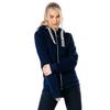 Drawstring Zip Hoodie, Womens Navy Sweatshirt