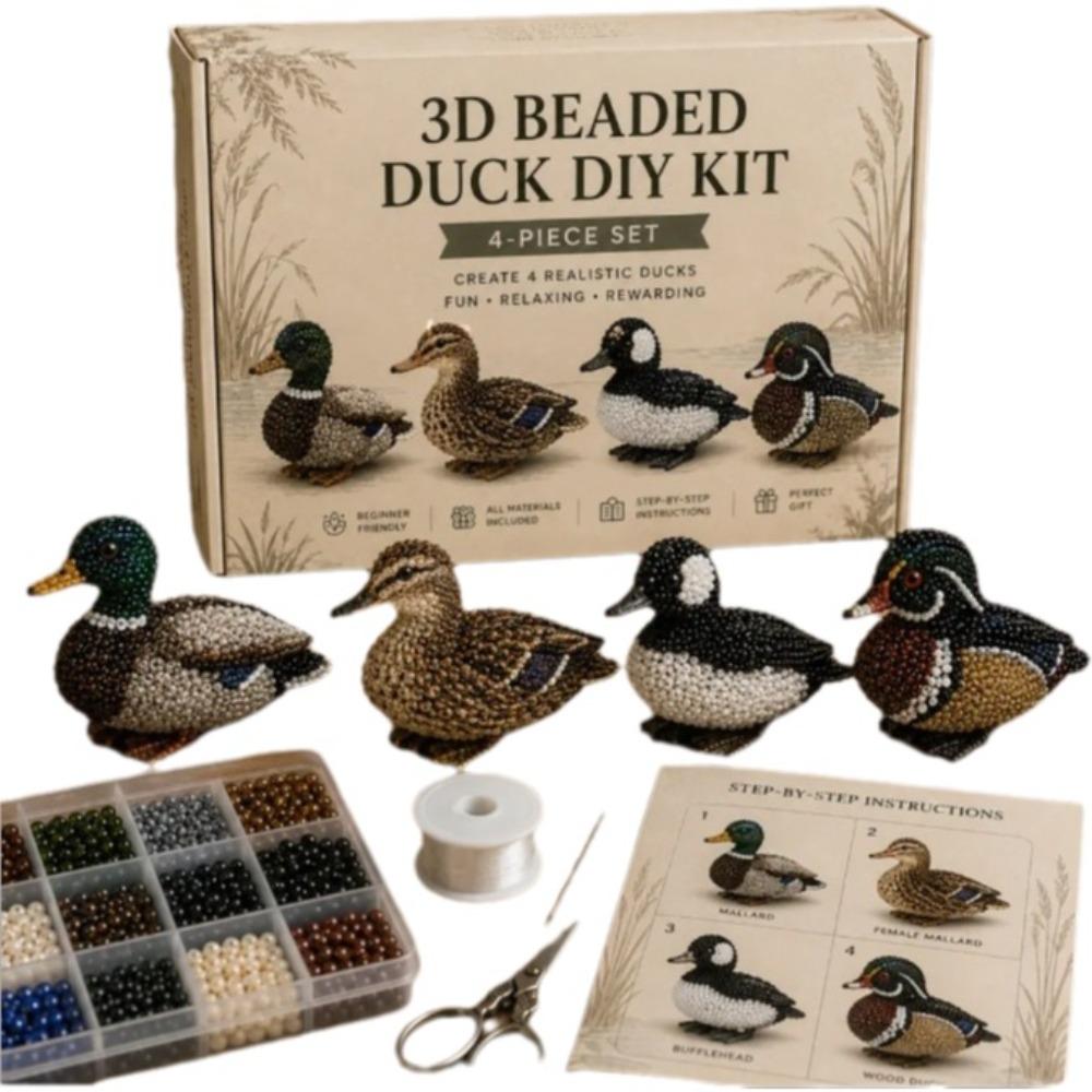 Beginner Friendly 3D Beaded Animal DIY Kit Plastic Beads Handmade Craft Kit Craft Making