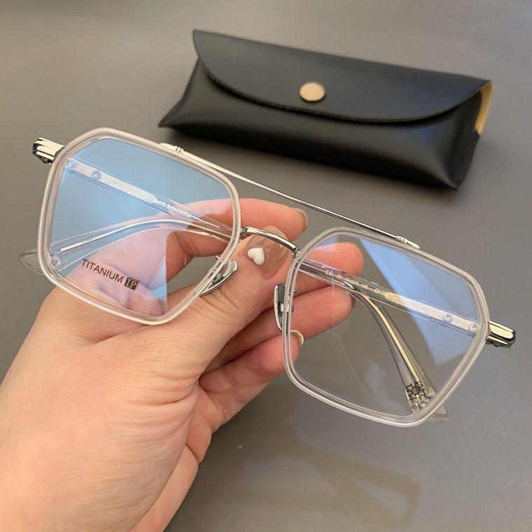 Durable and Portable Anti Blue Light Glasses, Men's and Women's Oversized Optical Frame, Ultra Light Glasses, Anti Radiation