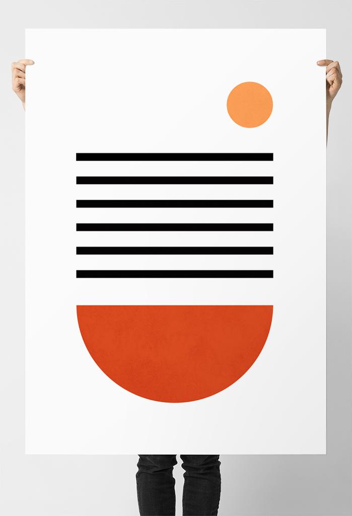 Геометрический постер в стиле бохо