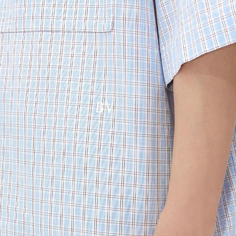 Bottega Veneta Bv Embroidered Check Overshirt Men's 789370V3ZB04026
