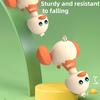 1pc Press and Go Little Duck Car Toy, No Battery Needed, Manual Operation, Animal Theme, Plastic, Multicolor Ideal Christmas or Birthday Gift