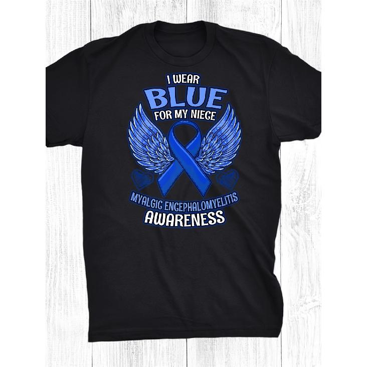 Myalgic Encephalomyelitis Awareness Niece Support Ribbon Shirt Gift Essentials