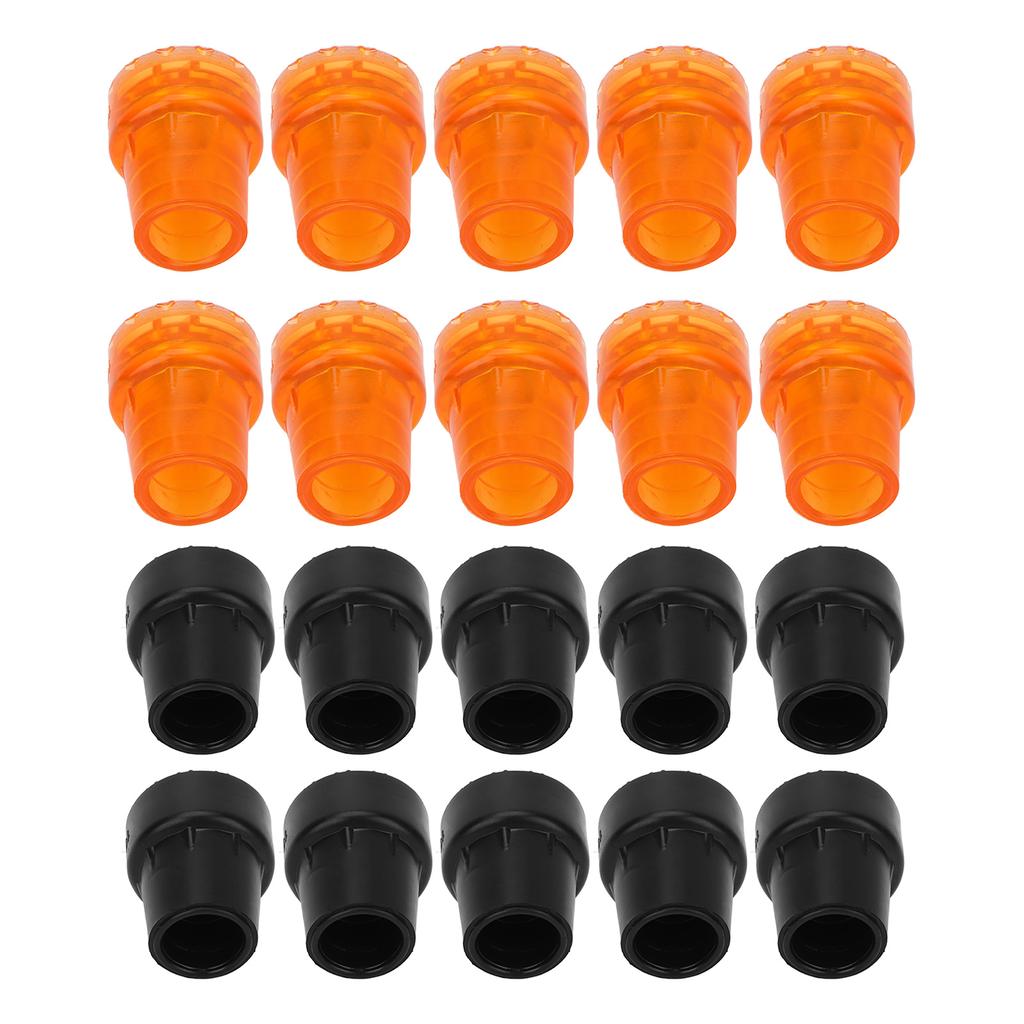 10pcs Crutch Tip Rubber 19mm Inner Diameter Slip Resistance Universal Heavy Duty Walking Cane Tip
