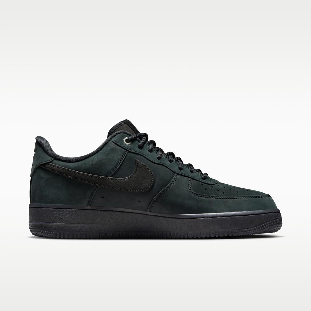 Nike Air Force 1 Low '07 WB Тройной черный Нубук