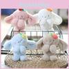 Adorable Fluffy Bunny Plush Keychain Cute Cartoon Rabbit Bag Charm Soft Toy