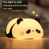 Cute Panda Night Light Novelty Animal Bedside Lamp with Timer Touch Control Dimmable Silicone Decorative Lamp