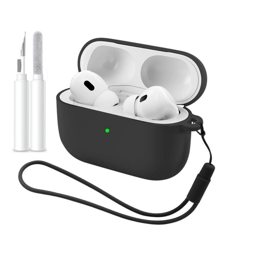 For Airpods Pro 3 2025 New Silicone Case Earphone Accessories with Cleaner Kit & Lanyard Full Protective Cover for Airpods Pro 3