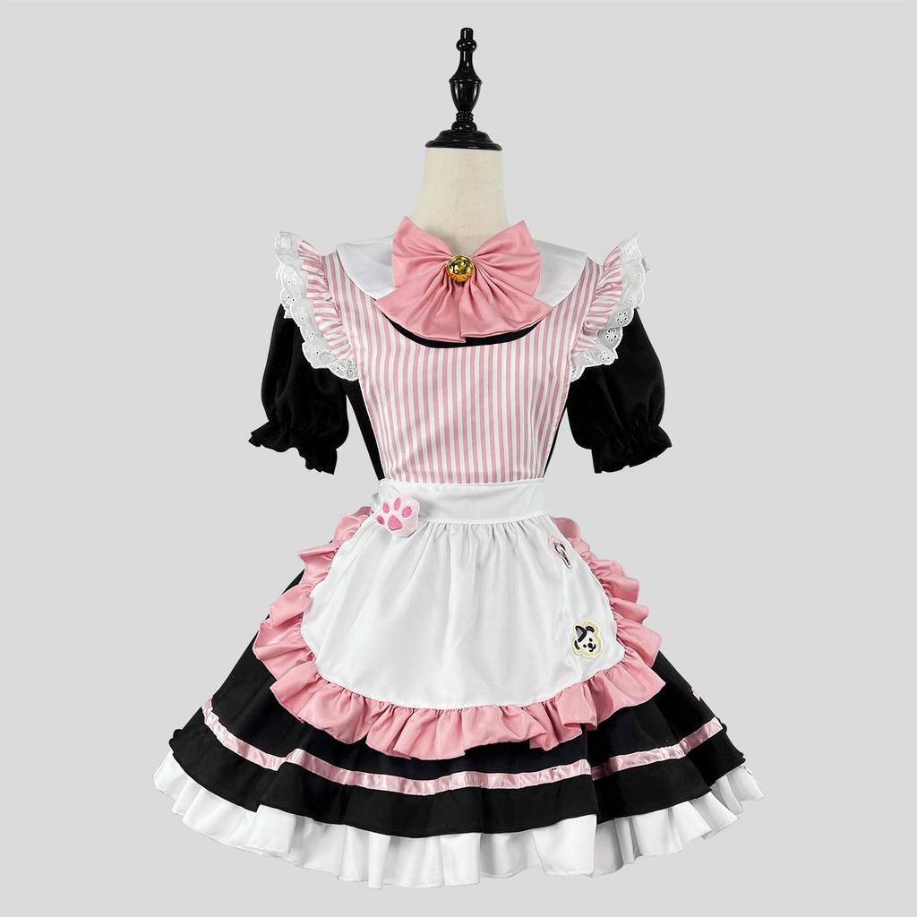 Косплей-платье горничной из кафе большого размера для женской ролевой вечеринки