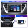 8-дюймовый Wi-Fi 2Din Android автомобильный радиоприемник мультимедийный видеоплеер для Hyundai Solaris 2 Verna 2017-2020 с кнопкой Carplay GPS 2 + 32 ГБ