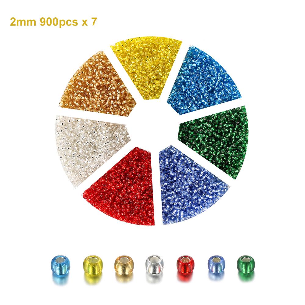 1Set with Box Glass Seed Beads Czech Charm Crystal Spacer Glass Bead For Jewelry Making Kits DIY Handmade Supplies Accessories Set