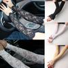 Cycling Elastic Sunscreen Arm Cover Fingerless Lace Glove Women Arm Sleeves Breathable Mittens
